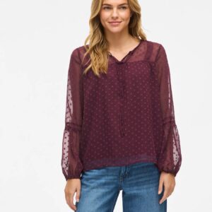 Blusa plumeti burdeos
