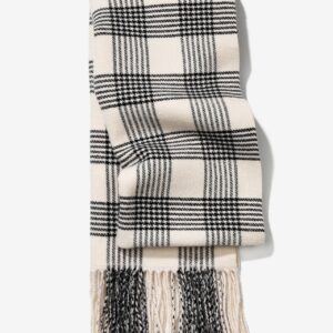 Bufanda cuadros negro