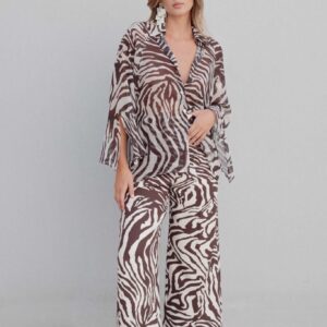 Pantalón culotte estampado