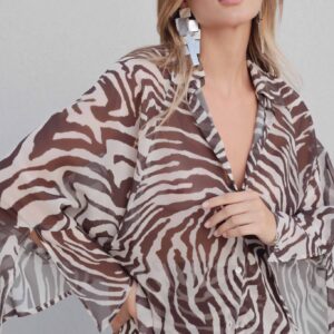 Camisa estampada choco print