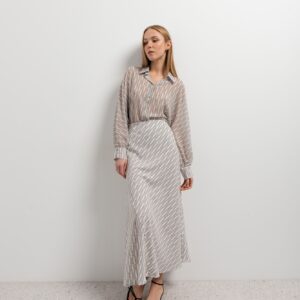 Falda estampada puntitos