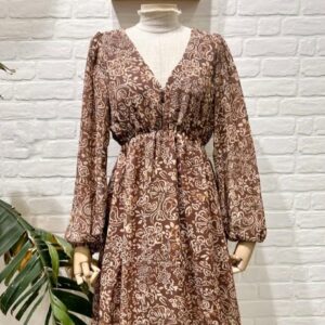 Vestido cachemier choco