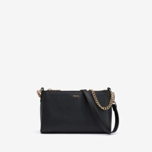 Bolso bandolera cadena negro