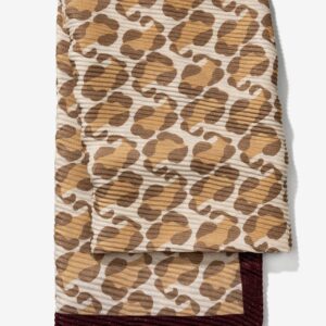 Pañuelo animal print camel