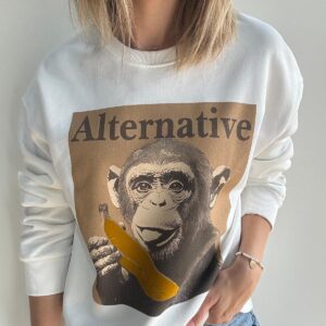 sudadera alternative blanco