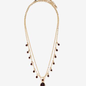 Collar dorado piedras