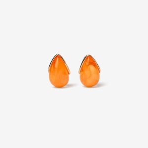 Pendientes gota naranja