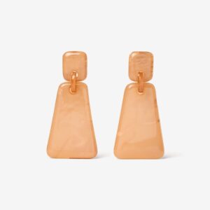 Pendientes grandes salmon