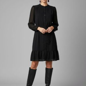 Vestido camisero negro