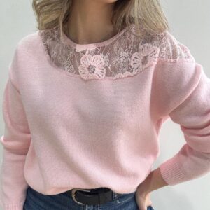 Jersey rosa encaje