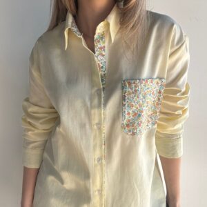 Camisa amarillo flores