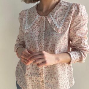 Camisa florecitas rosa