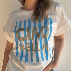 Camiseta ciao bella azul