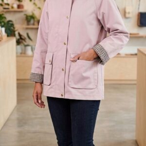 Chaqueta estructura rosa