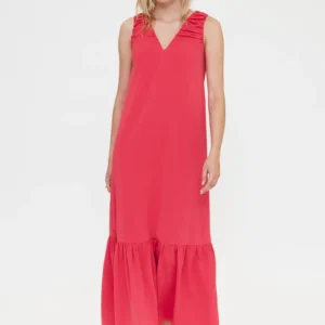 Vestido largo fucsia