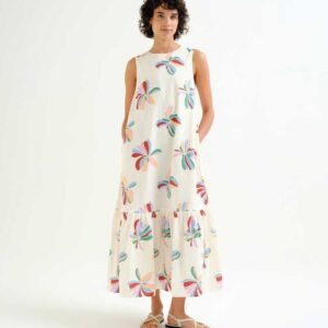 Vestido midi Calecia