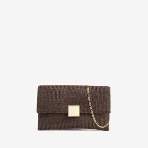 Cartera marrón cadena