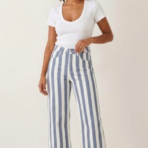 Pantalón rayas azul