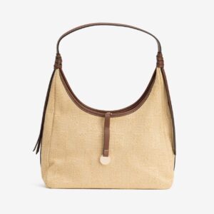 Bolso beige claro minimalista