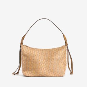 Bolso camel trenzado