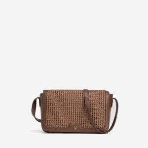 Bolso marrón tejido trenzado