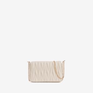 Cartera nude acolchada