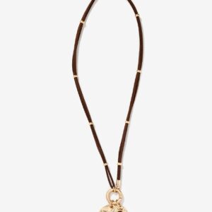 Collar boho dorado marrón