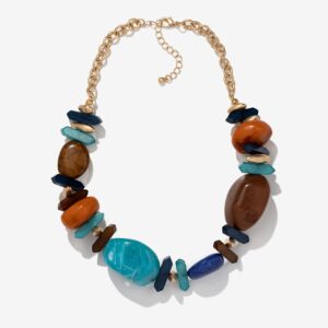 Collar dorado chunky boho