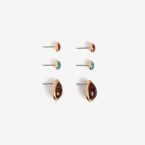 Pack pendientes dorados colores