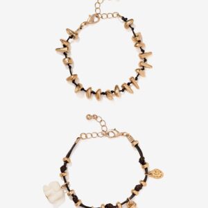 Pack pulseras doradas charms