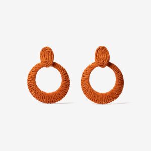 Pendientes boho naranja