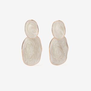 Pendientes dorados abstracto