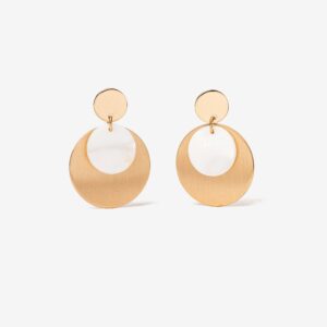 Pendientes dorados circulares