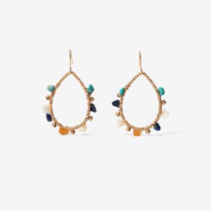 Pendientes gota dorados