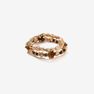 Pulseras doradas chunky boho