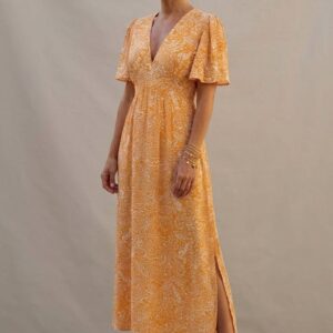 Vestido paisley amarillo